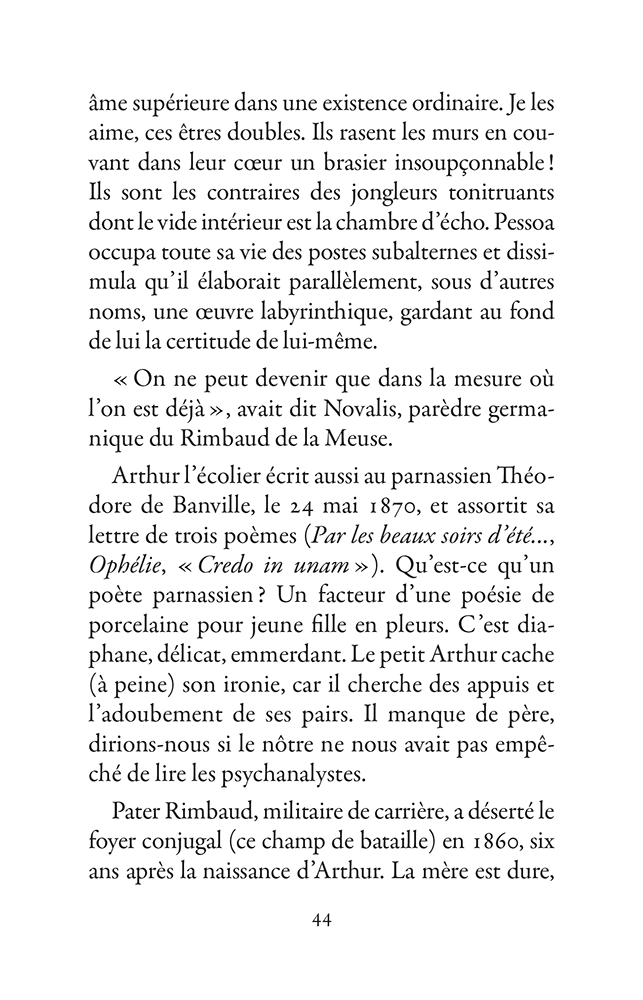 Un été avec Rimbaud Sylvain Tesson - p44