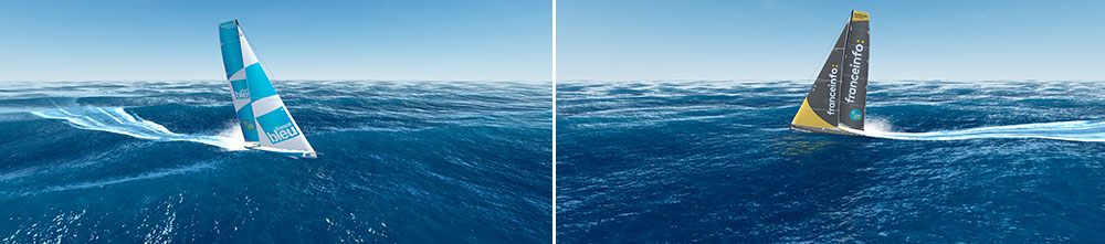 Participez à la Virtual Regatta sur un bateau aux couleurs de franceinfo ou de France Bleu