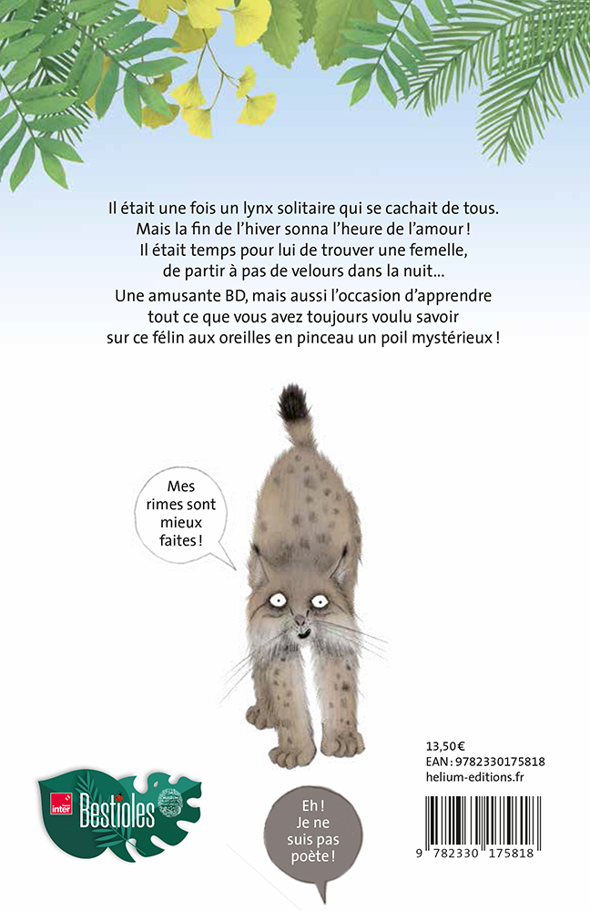 Bestioles - Le lynx-Alice Butaud - 4e de couverture