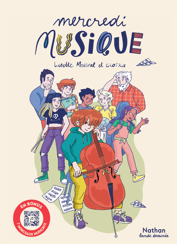 Mercredi Musique, une bande dessinée musicale jeunesse - En librairie le 24 août 2023