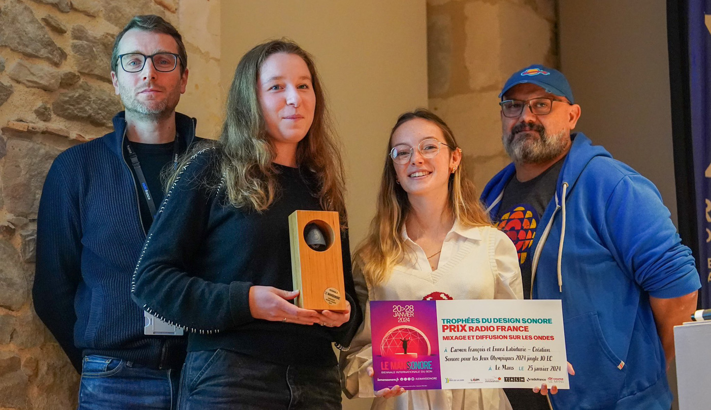 Carmen François et Enora Labidurie, lauréates du Trophée du Design sonore Le Mans sonore 2024
