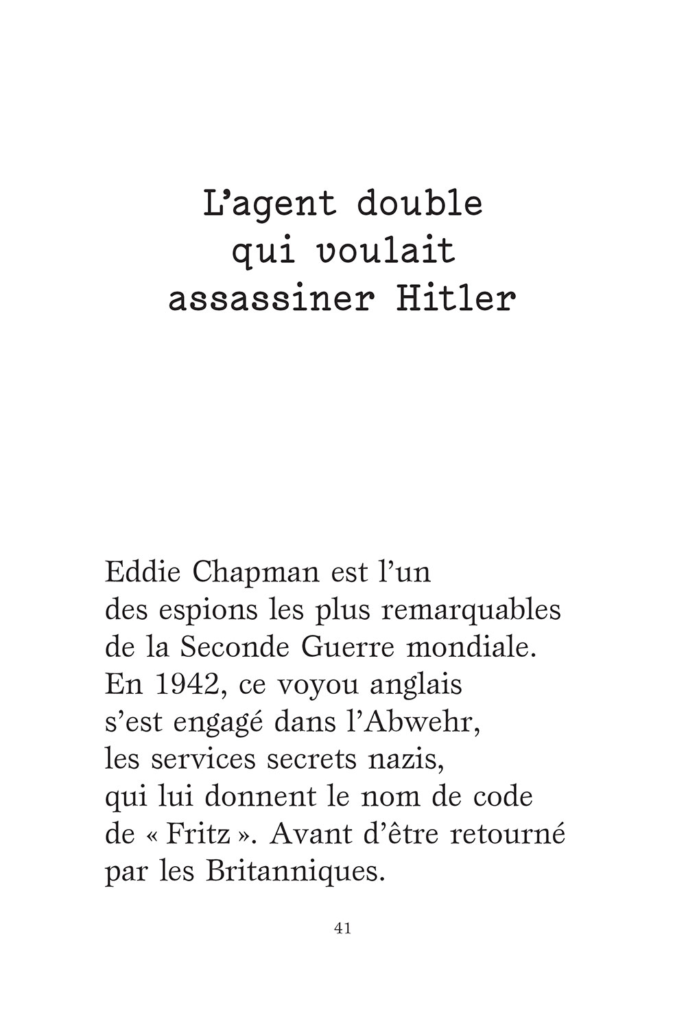 Espions en guerre. Stéphanie Duncan page 41