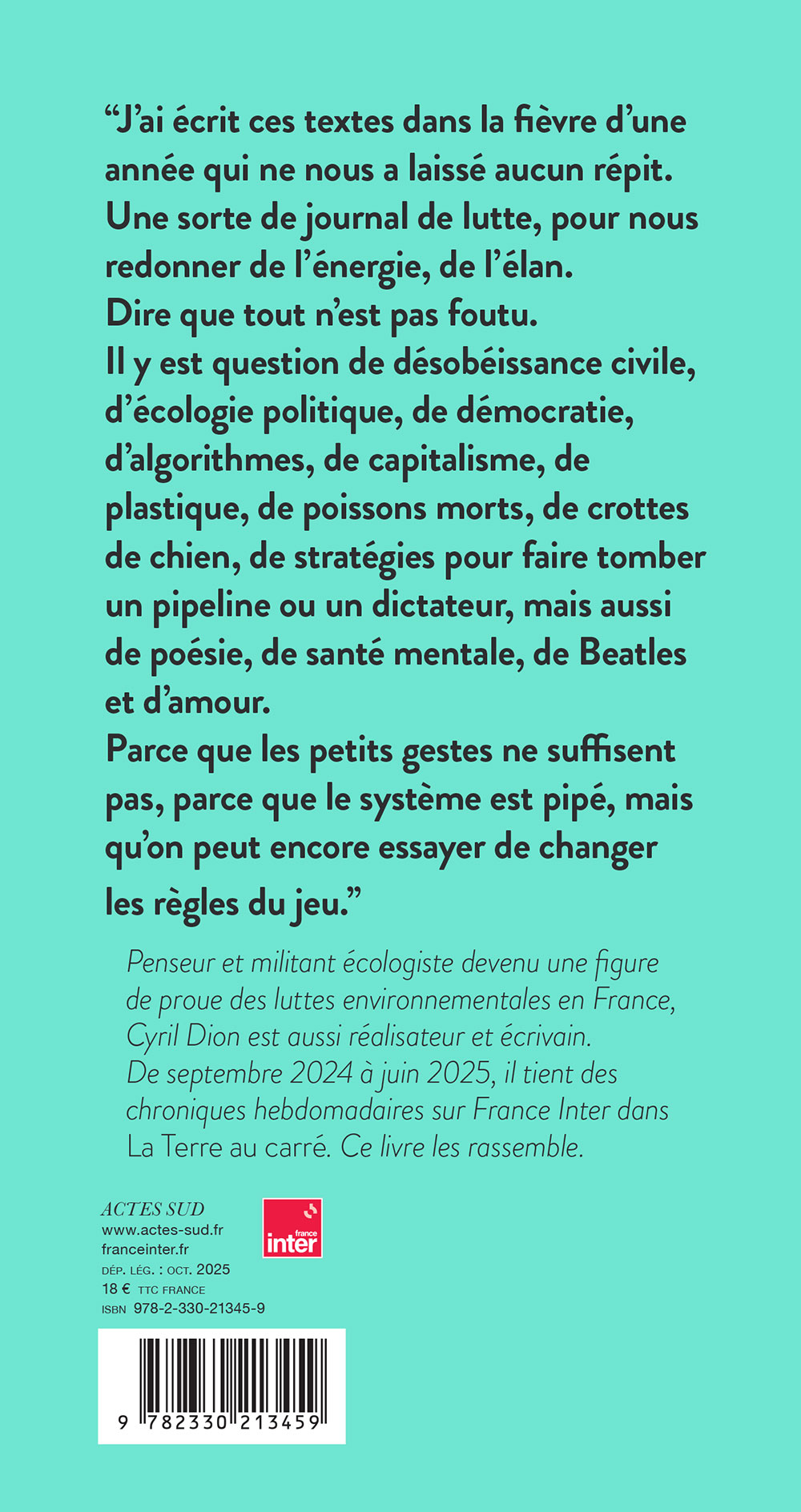 La lutte enchantée. Cyril Dion_C4