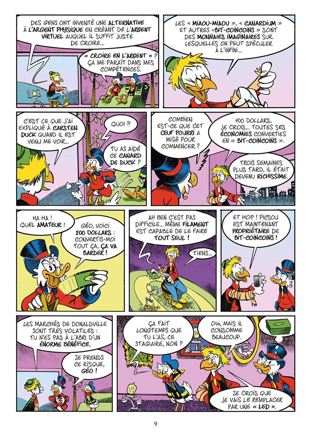 Picsou et les bit-coincoins. Jul et Keramidas-page 09