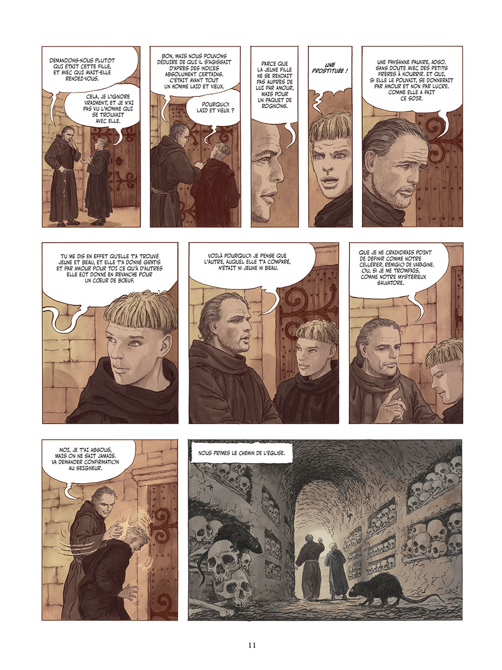 Le Nom de la rose-Tome 2. Milo Manara. Umberto Eco_p 11