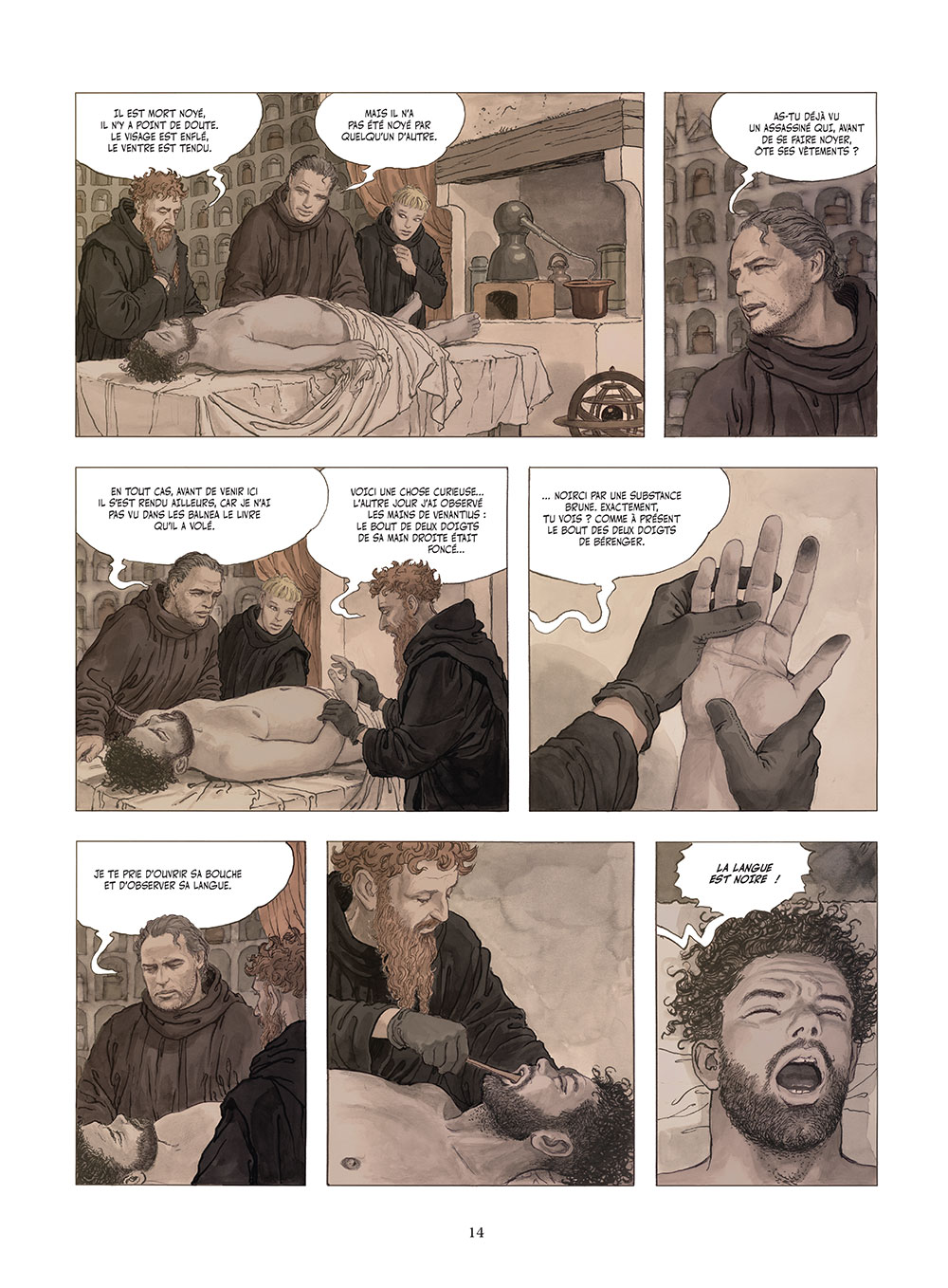 Le Nom de la rose-Tome 2. Milo Manara. Umberto Eco_p 14