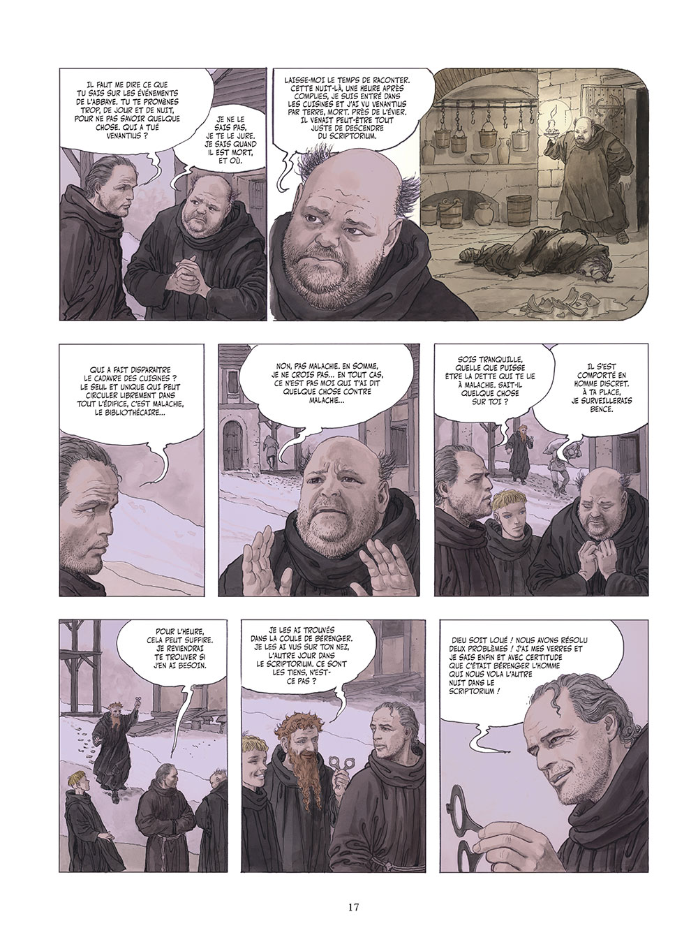 Le Nom de la rose-Tome 2. Milo Manara. Umberto Eco_p 17