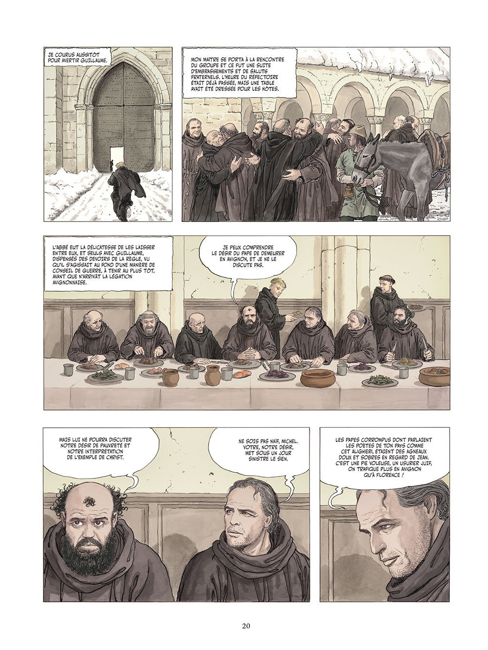 Le Nom de la rose-Tome 2. Milo Manara. Umberto Eco_p 20