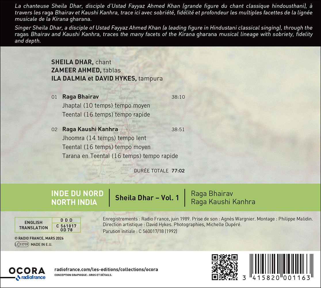 Inde du Nord. Sheila Dhar. vol.1 C561017_Verso