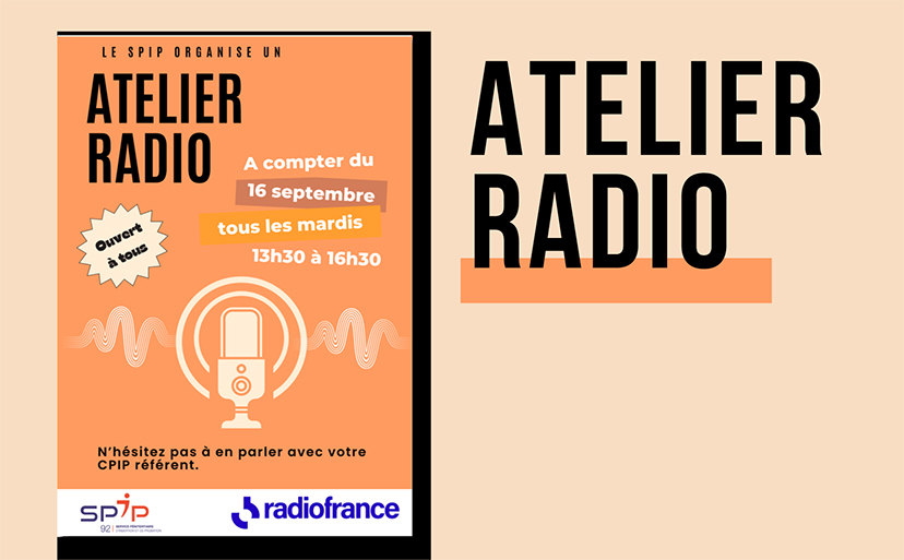 Affiche réalisée pour la salle d'attente du SPIP de Nanterre