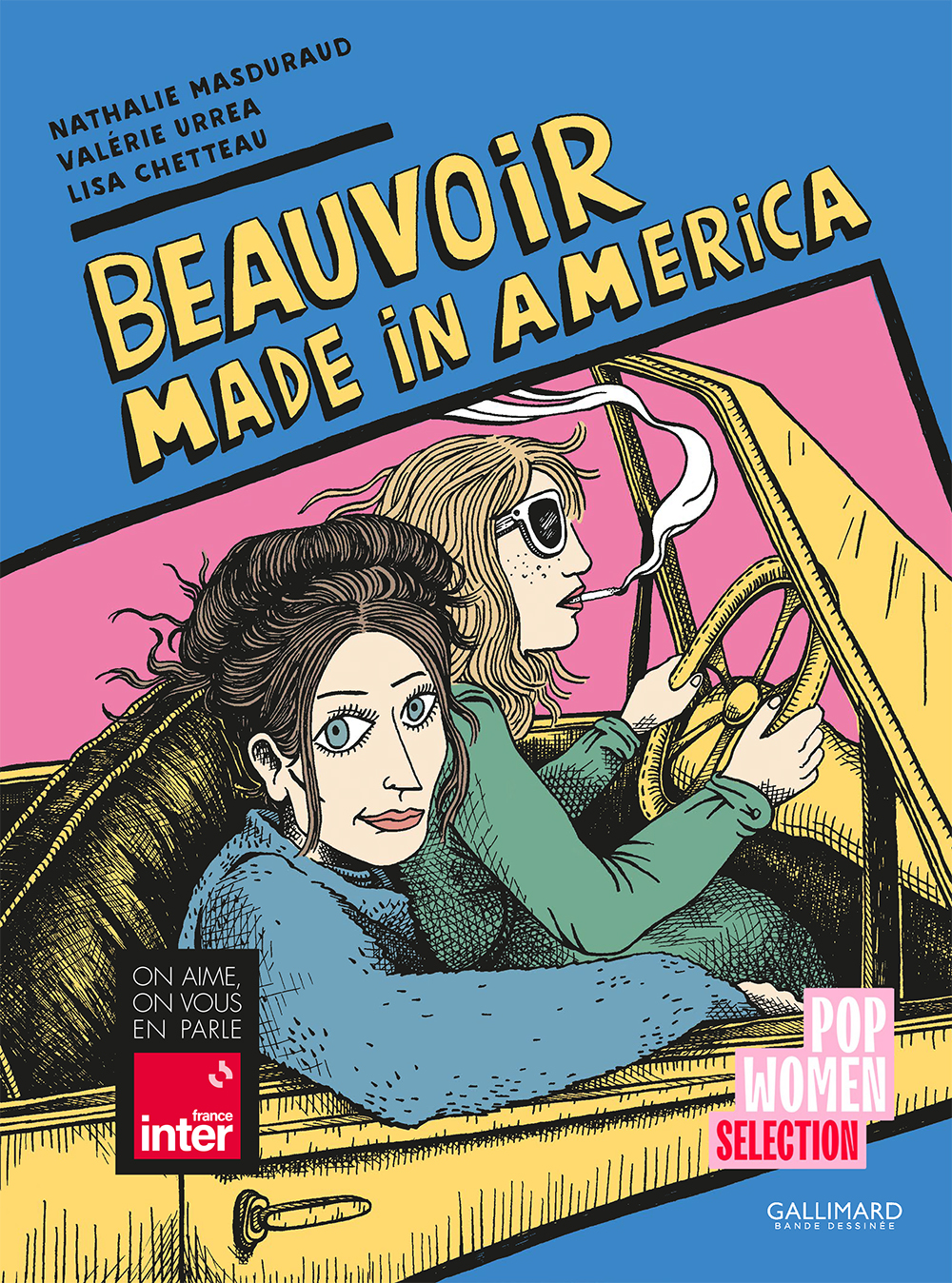 Beauvoir Made in america. 2 stickers