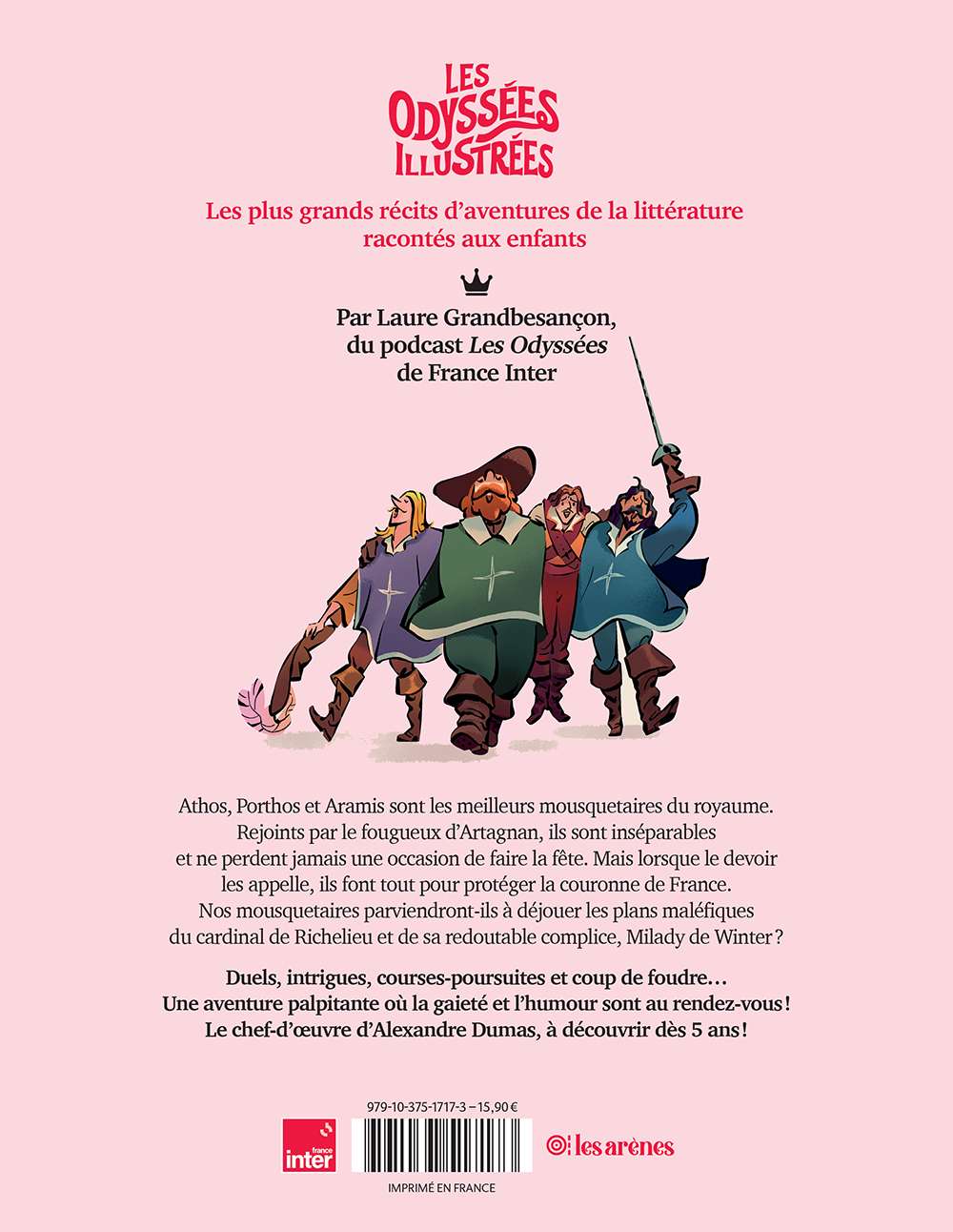 Les trois mousquetaires. Laure Grandbesançon_verso