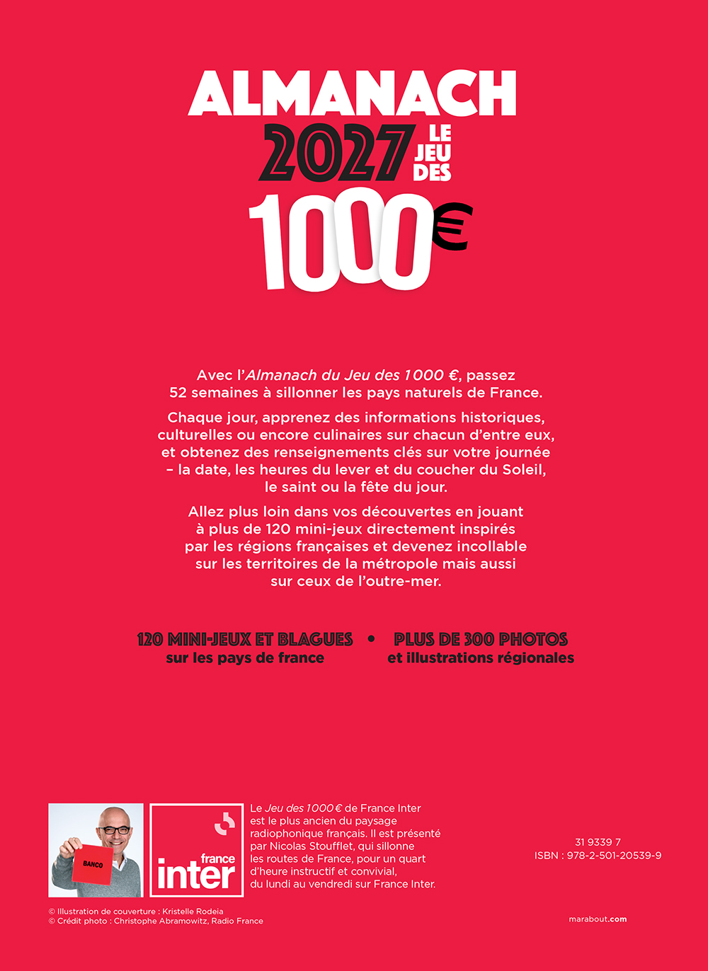 Almanach le Jeu des 1000€. Nicolas Stoufflet_verso