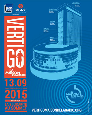 affiche de la course Vertigo à la Maison de la radio - septembre 2015