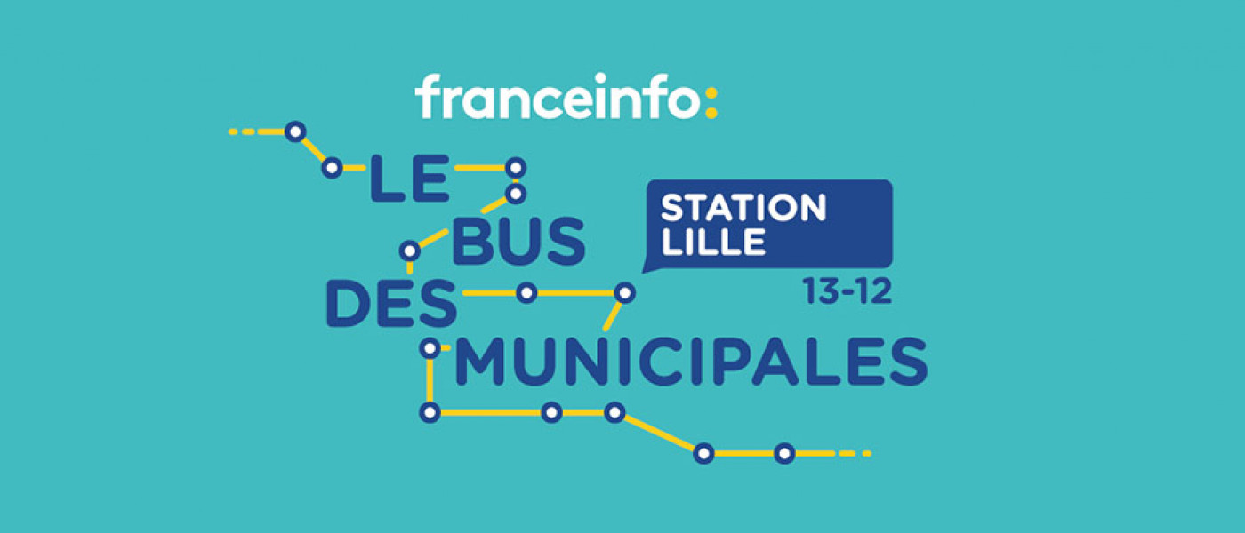 Le bus des municipales de franceinfo fait escale à Lille le 13/12/2019