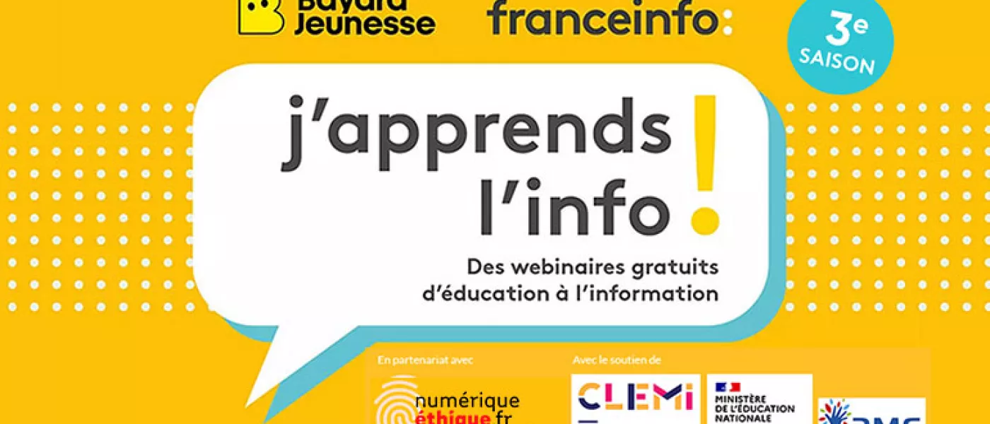 franceinfo et Bayard Jeunesse lancent la 3e saison de "j'apprends l'info !"