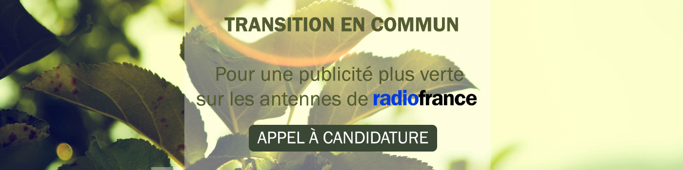 Pour une publicité plus verte sur les antennes de Radio France