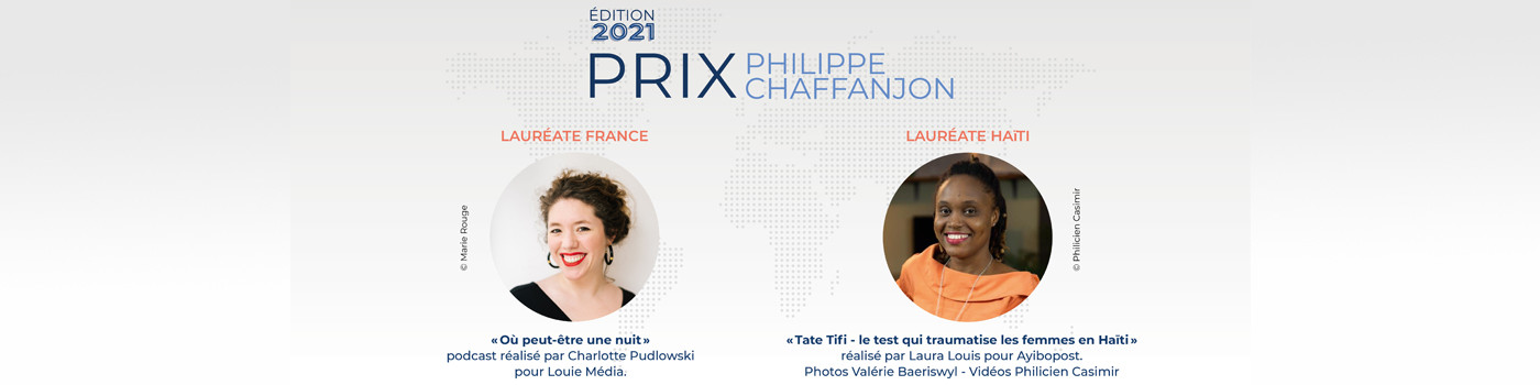 Charlotte Pudlowski et Laura Louis, lauréates du Prix Philippe Chaffanjon 2021