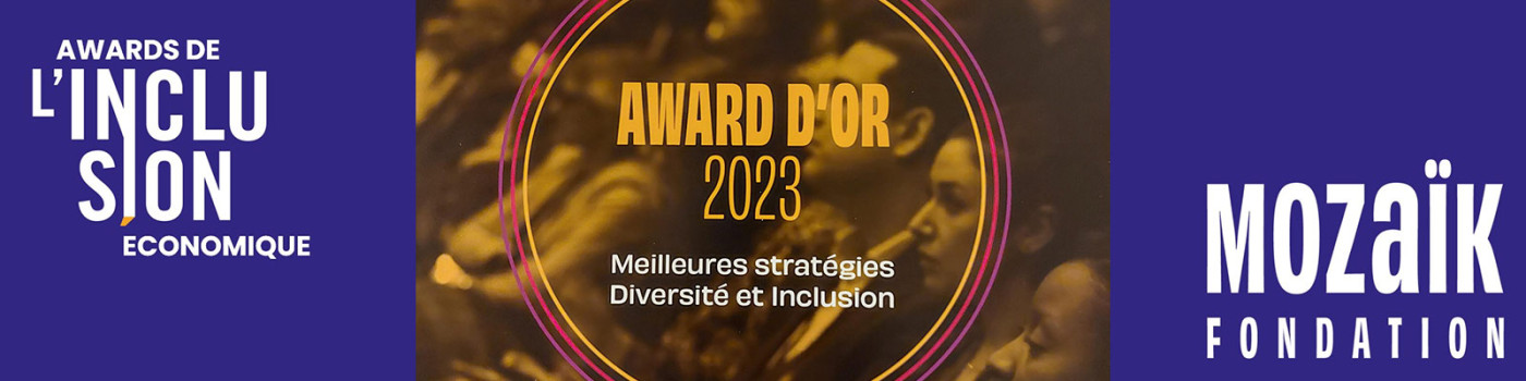 Radio France recompensée par l'Award d'or des Meilleures stratégies Diversité et Inclusion​ lors des Awards de l'inclusion économique 2023