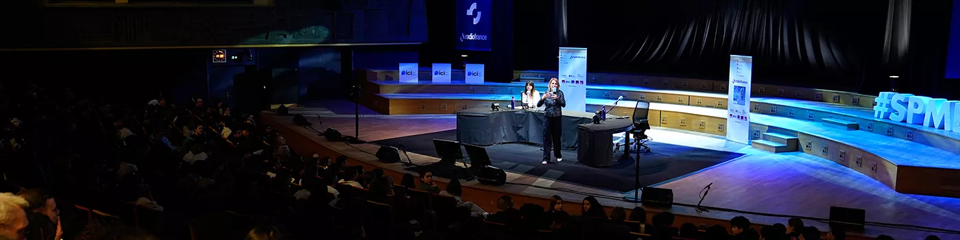 Semaine de la Presse et des Médias dans l'École 2026 au Studio 104 de la Maison de la Radio et de la Musique © Christophe Abramowitz/Radio France