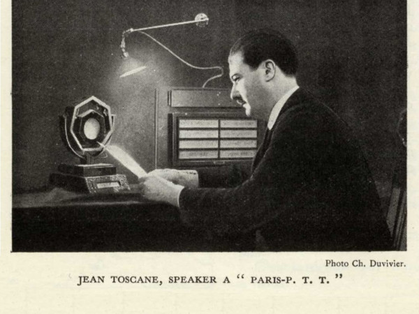 Jean Toscane, speaker à Paris PTT