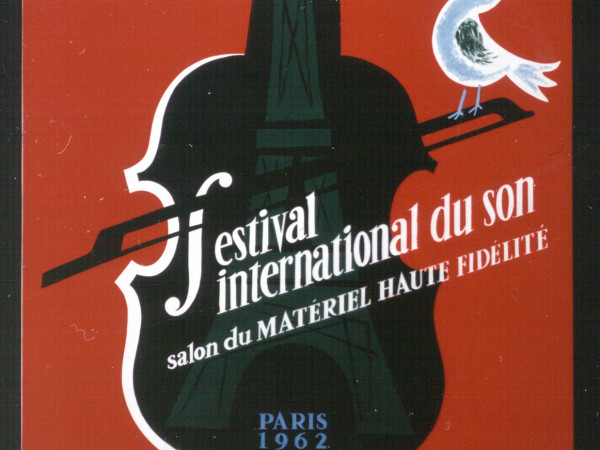 Affiche "Festival International du Son, Salon du Matériel de Haute-Fidélité, Paris", RTF, 1962