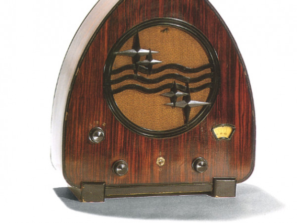 Récepteur radio Philips, 1931, dit Boîte à jambon, 4 lampes à amplification directe fonctionnant sur le secteur