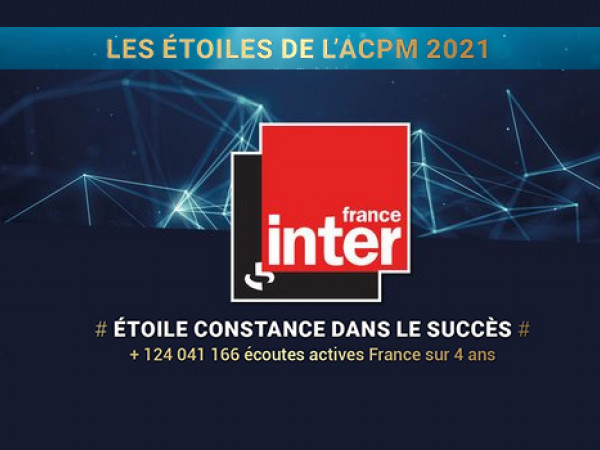 France Inter récompensée aux étoiles de l'ACPM 2021
