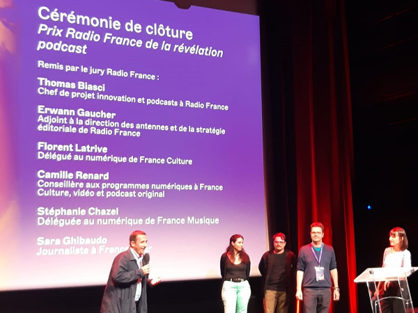 Jury du Prix Radio France de la révélation podcast au Paris Podcast Festival 2022