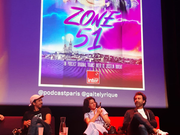 Ecoute du podcast Zone 51 de France Inter au Paris Podcast Festival 2022