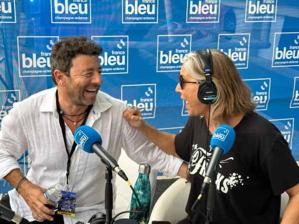 Zazie et Patrick Bruel sur France Bleu avant le concert de Reims