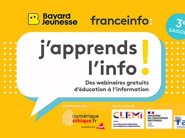 franceinfo et Bayard Jeunesse lancent la 3e saison de "j'apprends l'info !"