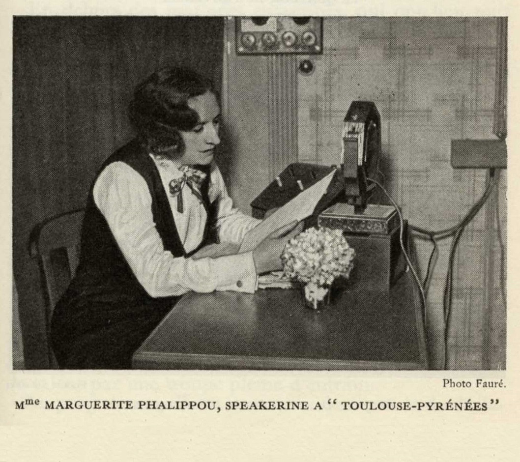 Marguerite Phalippou, speakerine à Toulouse-Pyrénées