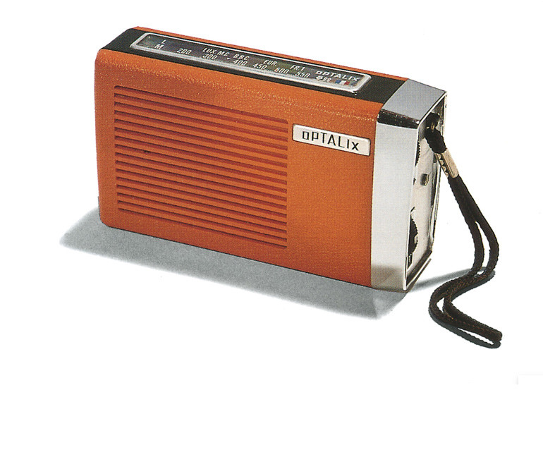 Récepteur radio portatif à transistors de marque Optalix, 1978