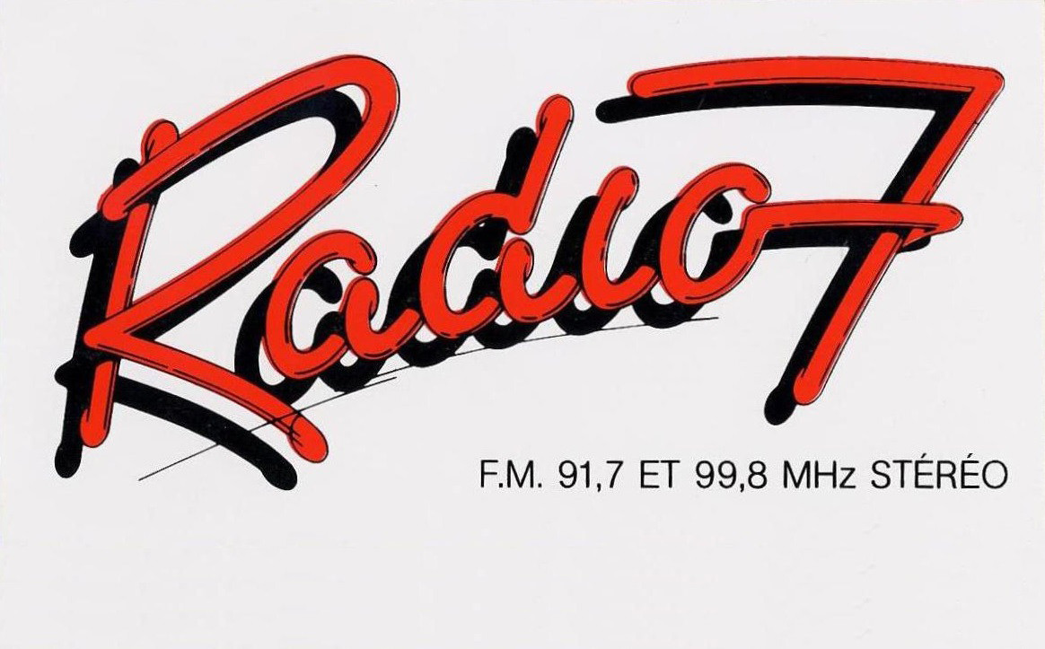 Logo Radio 7, radio thématique de Radio France destinée aux jeunes, 1982