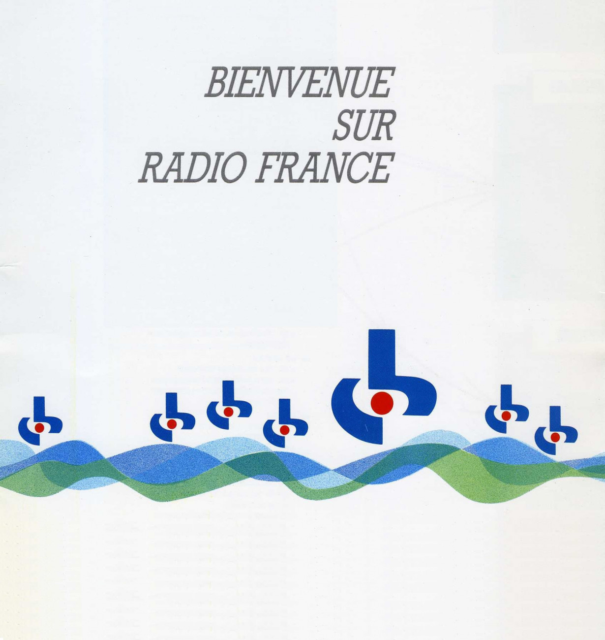 Page de couverture d’un dossier de presse Radio France, 1990