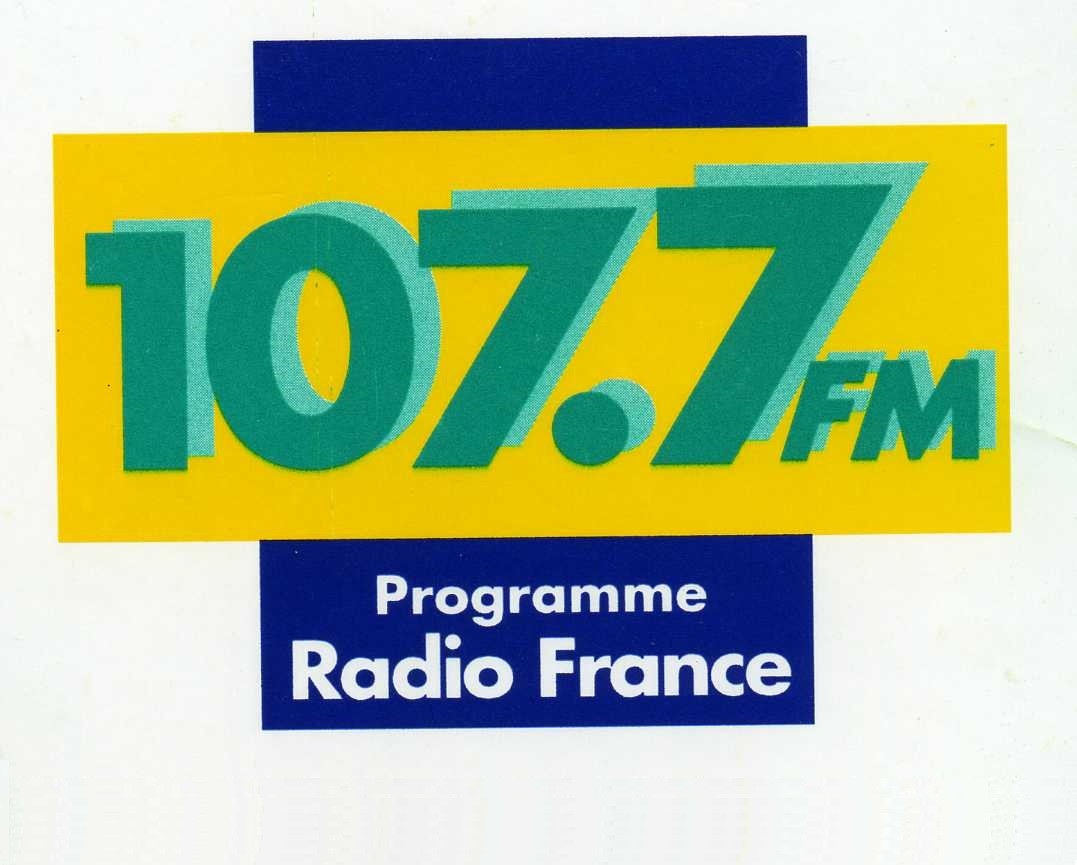 Logo 107.7 FM, programme de radio d’informations routières, 1994