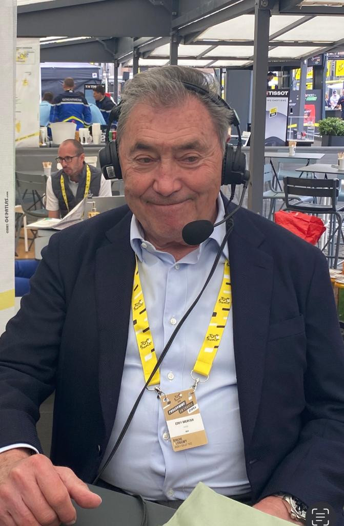 Eddy Merckx invité des Informés du Tour sur franceinfo, le 7 juillet 2022