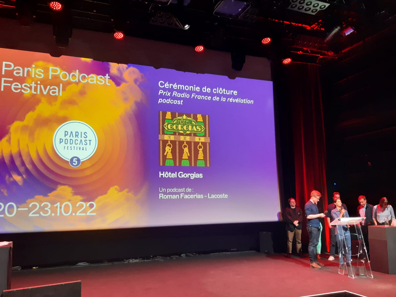 Jury du Prix Radio France de la révélation podcast au Paris Podcast Festival 2022