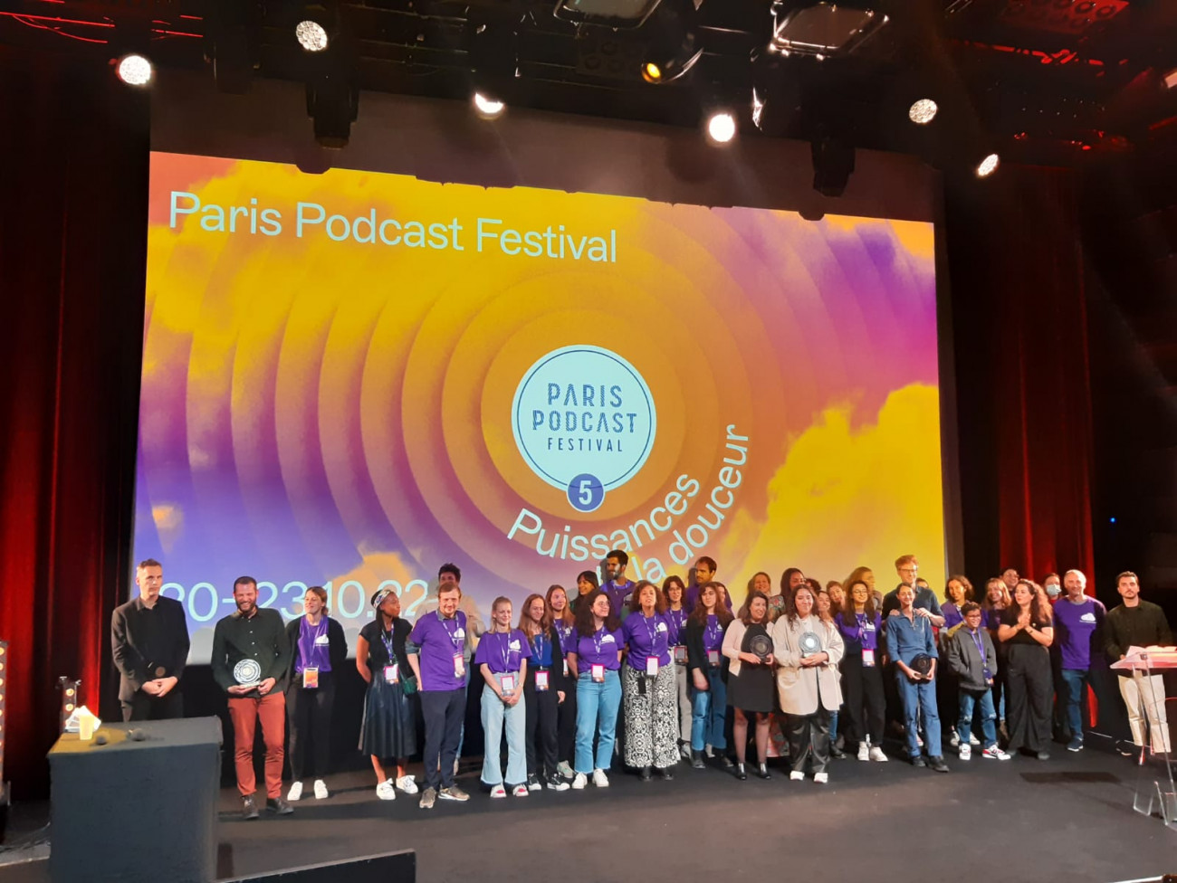 Les lauréats des trophées du Paris Podcast Festival 2022