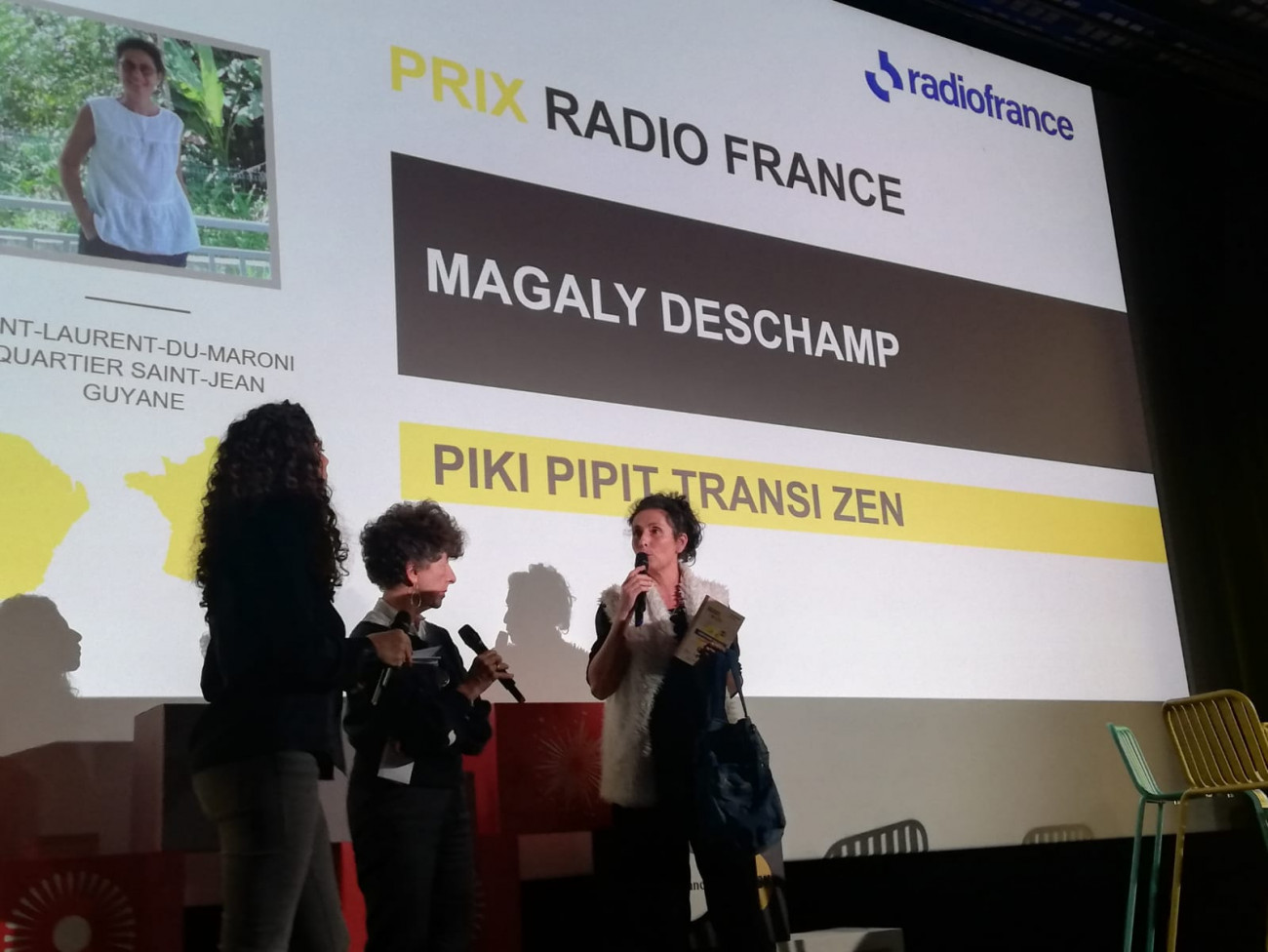 Remise des prix Talents de Cités 2022 - Prix Radio France à Magaly Deschamp