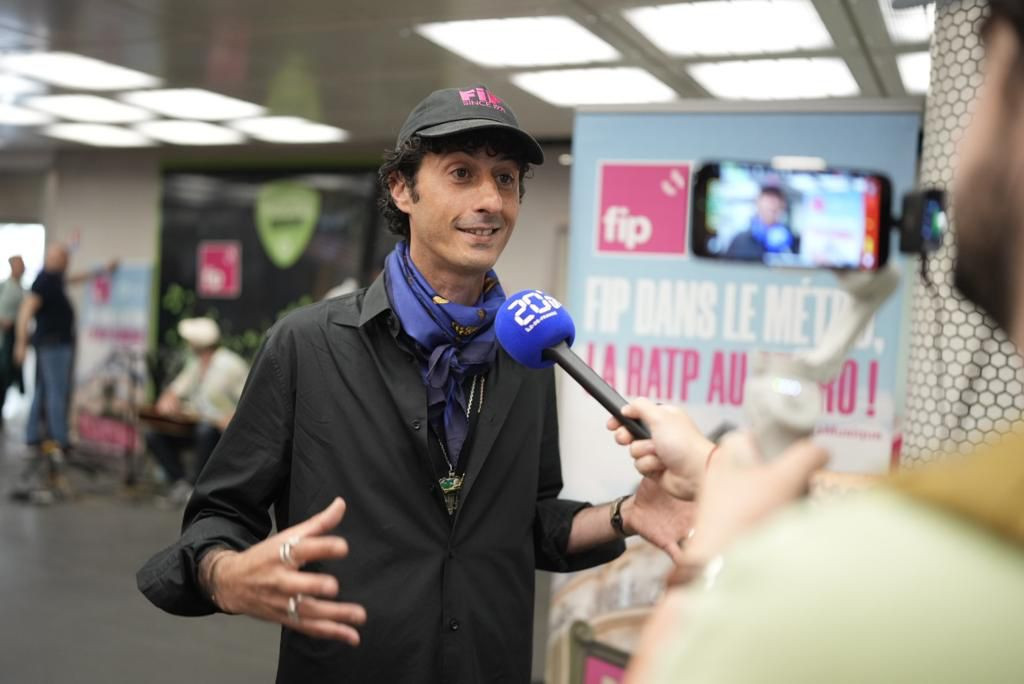 Ruddy Aboab, directeur de Fip en interview pour la fête de la musique dans le métro