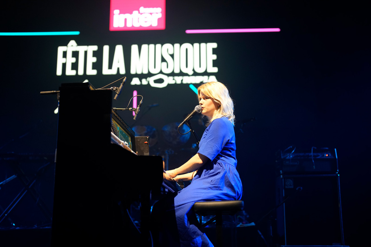 Zaho de Sagazan en concert de la fête de la musique de France Inter à l'Olympia