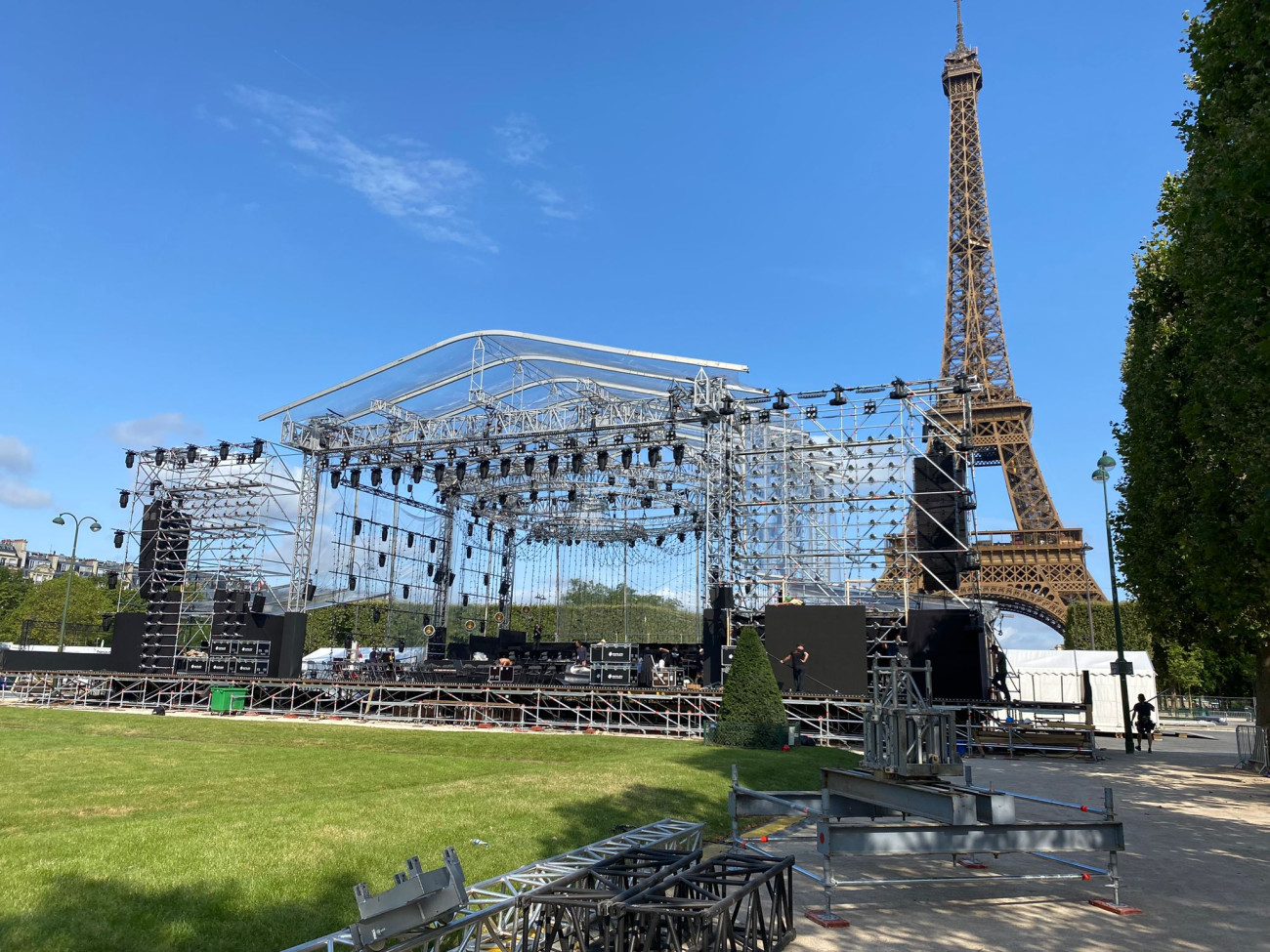La scène du concert de Paris 2023 