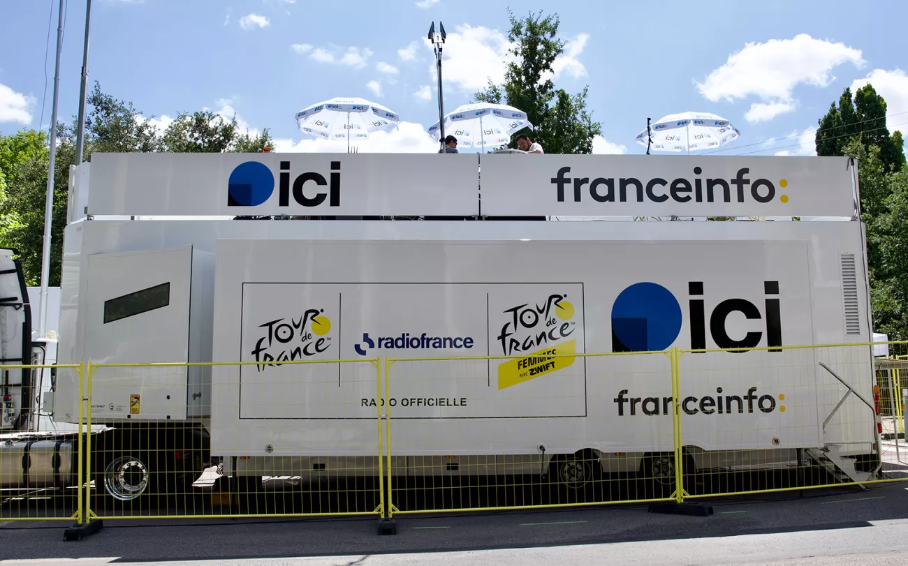 Studio Radio France pour le Tour de France 2025