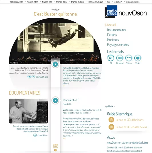 page d'accueil du site nouvOson