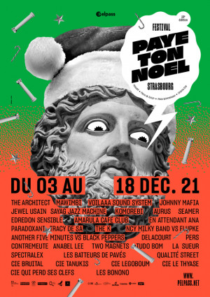Affiche du festival Paye Ton Noël du 3 au 18 décembre 2021