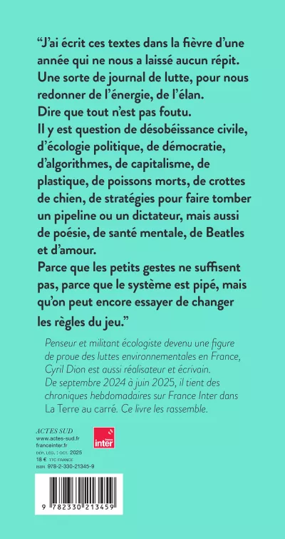 La lutte enchantée. Cyril Dion_C4