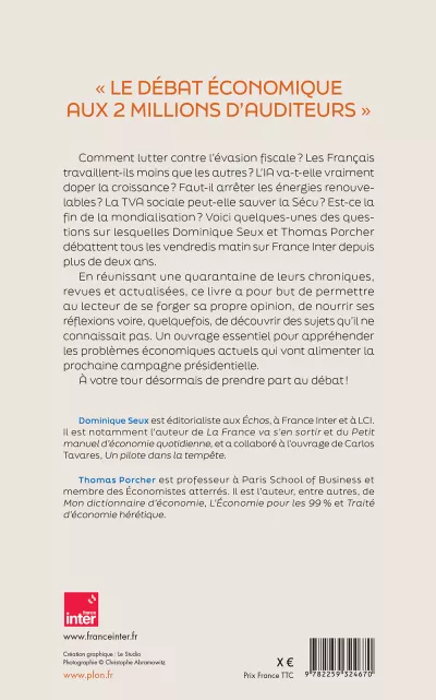 Les Débats de l'éco. Dominique Seux et Thomas Porcher