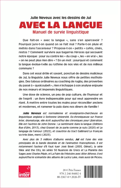 Avec la langue. Julie Neveux et Jul_verso